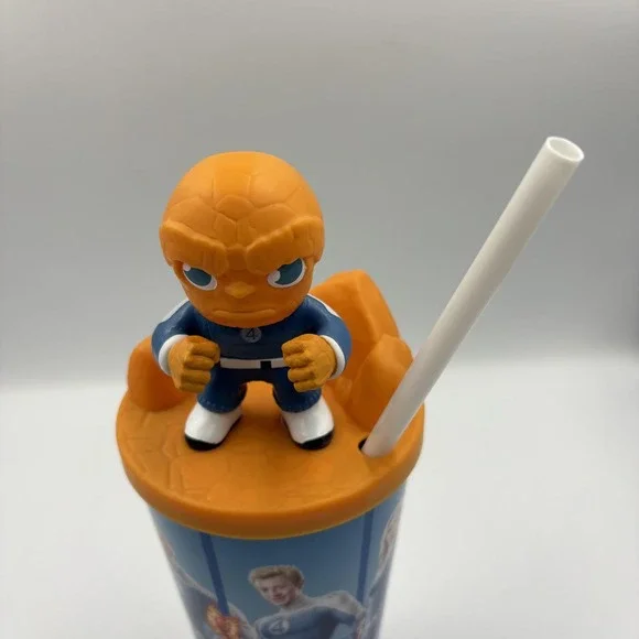 Marvel Fantastic Four The Thing 32oz Blue Movie Theater Plastic Tumbler Cup - Picture 6 of 10